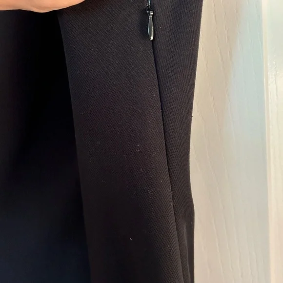 Anthropologie Peter Pan Collar Black Cocktail Dress // Size 6 - Picture 4 of 9